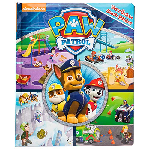PAW Patrol - Verrückte Such-Bilder - Pappbilderbuch mit Suchaufgaben auf 18 Seiten - Wimmelbuch für Kinder ab 18 Monaten
