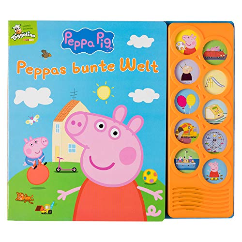 Peppa Pig - Peppas bunte Welt - Interaktives Pappbilderbuch mit 10 lustigen Geräuschen von PI Kids
