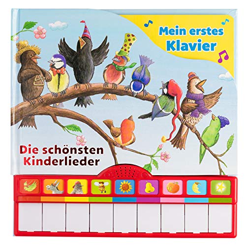 Singst du mit? Die schönsten Kinderlieder - Mein erstes Klavier - Kinderbuch mit Klaviertastatur, 9 Kinderlieder, Vor- und Nachspielfunktion, Pappbilderbuch ab 3 Jahren von PI Kids