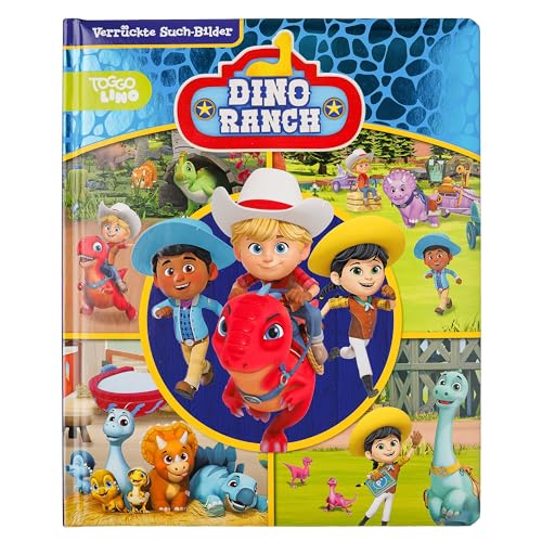 Dino Ranch - Verrückte Such-Bilder, groß - Wimmelbuch für Kinder ab 18 Monaten - Pappbilderbuch mit wattiertem Umschlag