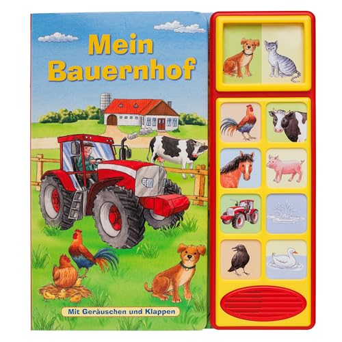 Mein Bauernhof - Klappen-Geräusche-Buch mit 10 Sounds - Klappenbuch mit Soundeffekten von Phoenix International Publications
