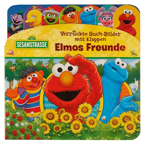Sesamstraße - Verrückte Such-Bilder mit Klappen - Elmos Freunde - Pappbilderbuch mit 20 Klappen - Wimmelbuch für Kinder ab 18 Monaten Sesamstraße - Verrückte Such-Bilder mit Klappen - Elmos Freunde - Pappbilderbuch mit 20 Klappen - Wimmelbuch für Kinder ab 18 Monaten