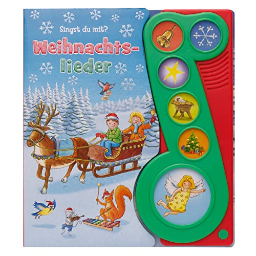 Weihnachtslieder - Liederbuch mit Sound - Pappbilderbuch mit 6 Melodien