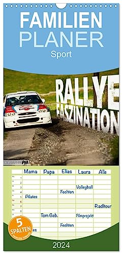 Familienplaner 2024 - Rallye Faszination 2024 mit 5 Spalten (Wandkalender, 21 cm x 45 cm) CALVENDO von CALVENDO