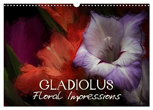 Gladiolus Floral Impressions (Wall Calendar 2025 DIN A3 landscape), CALVENDO 12 Month Wall Calendar: Art Calendar - Photographic impressions of nature