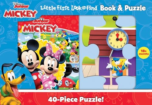 Disney Junior Mickey Mouse Clubhouse: Little First Look and Find Book & Puzzle