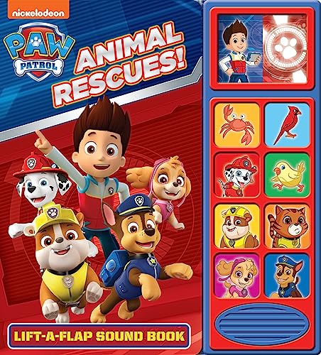 Nickelodeon Paw Patrol: Animal Rescues! Lift-A-Flap Sound Book (Play-A-Sound)