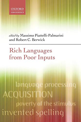 Rich Languages From Poor Inputs von Oxford University Press, USA