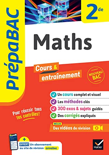 Prépabac - Maths 2de: cours, méthodes & entraînement (programme de Seconde) von HATIER