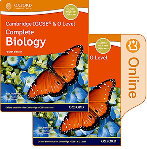 Cambridge IGCSE & O Level Complete Biology: Print and Enhanced Online Student Book Pack Fourth Edition (CAIE complete biology science) von Oxford University Press