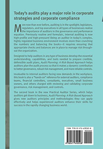 Audit Planning: A Risk-based Approach (Iia (Institute of Internal Auditors))