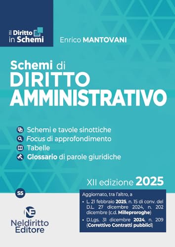 Schemi di diritto amministrativo 2025 (Il diritto in schemi) von Neldiritto Editore