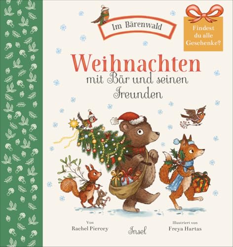 Weihnachten mit Bär und seinen Freunden: Das Wimmelbuch für die Weihnachtszeit | Pappbilderbuch für Kinder ab 2 Jahren | Das perfekte Geschenk zu Weihnachten (Im Bärenwald) von Insel Verlag