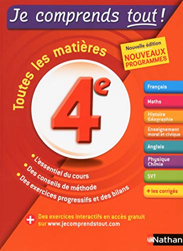 Je comprends tout - Tout en un 4ème von NATHAN