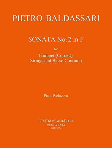 Sonata Nr. 2 in F - Ausgabe für Trompete (Cornett) und Klavier (MR 1527a)