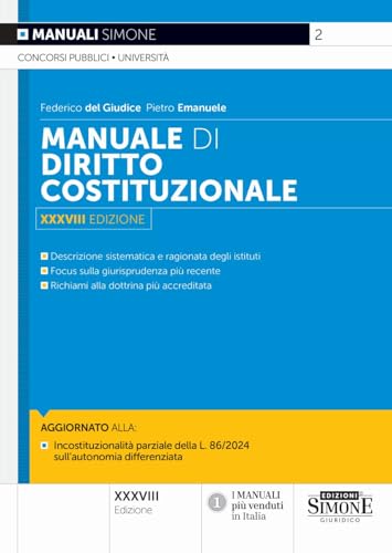 Manuale di Diritto Costituzionale (Manuali) von Edizioni Simone