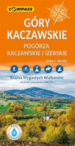 Mapa Góry Kaczawskie mapa laminowana 1:40 000: Pogórza Kaczawskie i Izerskie von Compass