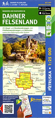 Dahner Felsenland: Wander-, Rad- und Freizeitkarte, Maßstab 1:25.000, 7. Auflage