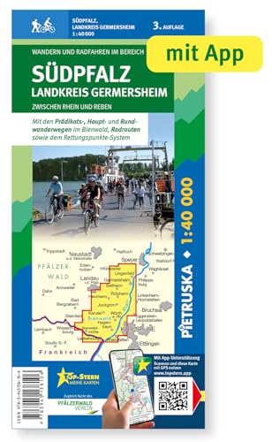Südpfalz, Landkreis Germersheim: Wander-, Rad- und Freizeitkarte, Maßstab 1:40.000, 3. Auflage