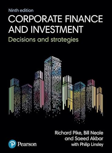 Corporate Finance and Investment: Decisions and Strategies von Pearson Education Limited