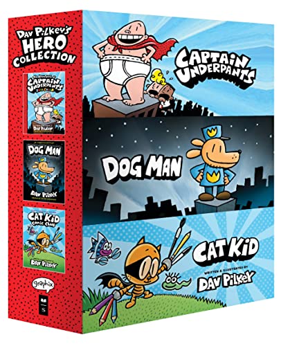 Dav Pilkey's Hero Collection: Captain Underpants 1 / Dog Man 1 / Cat Kid Comic Club 1 (Captain Underpants / Dog Man / Cat Kid)