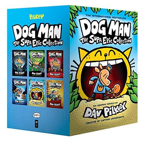 Dog Man the Supa Epic Collection: Dog Man / Dog Man Unleashed / Dog Man A Tale of Two Kitties / Dog Man and Cat Kid / Dog Man Lord of the Fleas / Dog Man Brawl of the Wild (Dog Man, 1-6)