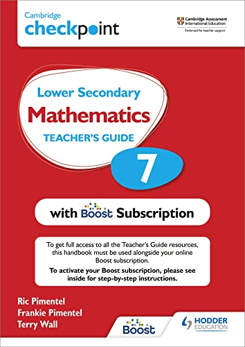 Cambridge Checkpoint Lower Secondary Mathematics Teacher's Guide 7 with Boost Subscription: Third Edition von Hodder Education