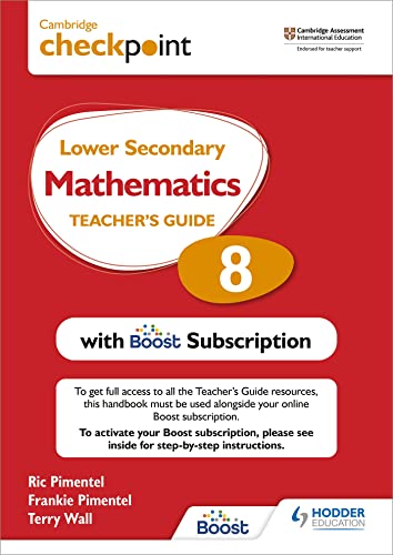 Cambridge Checkpoint Lower Secondary Mathematics Teacher's Guide 8 with Boost Subscription: Third Edition
