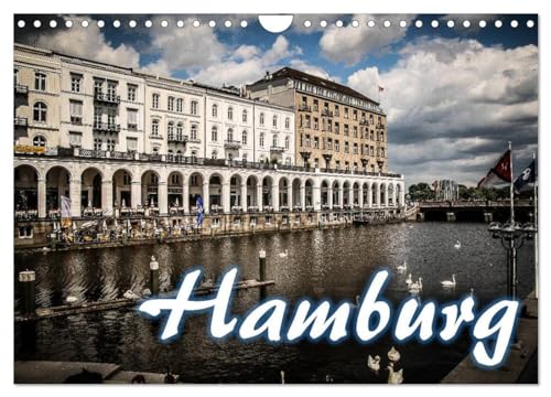 Hamburg (Wandkalender 2025 DIN A4 quer), CALVENDO Monatskalender: Hamburg als frei Hansestadt ist die zweitgrößte Stadt Deutschlands und einen Besuch wert! von CALVENDO