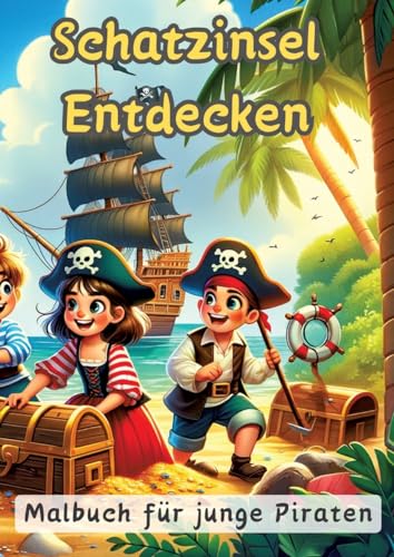 Schatzinsel Entdecken: Malbuch für junge Piraten