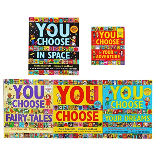 You Choose Series with World Book Day 2023: 5 Books Collection Set (You Choose, You Choose in Space, You Choose Your Dreams, You Choose Fairy Tales & You Choose Your Adventure: A World Book Day 2023)