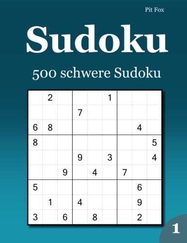 Sudoku 500 schwere Sudoku 1 von udv