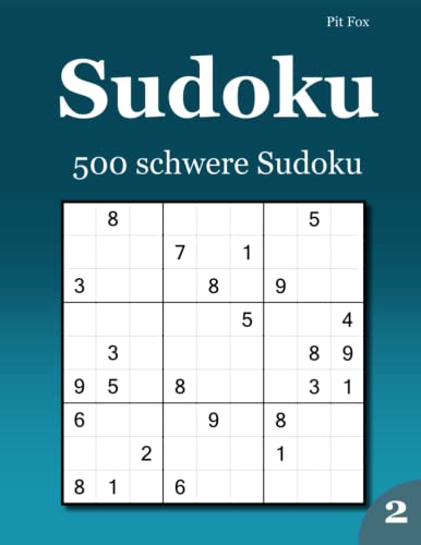 Sudoku 500 schwere Sudoku 2 von udv
