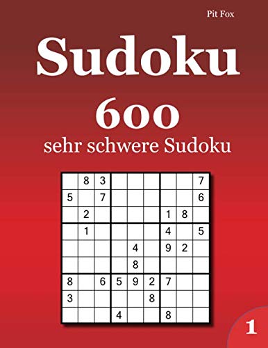 Sudoku 600 sehr schwere Sudoku 1