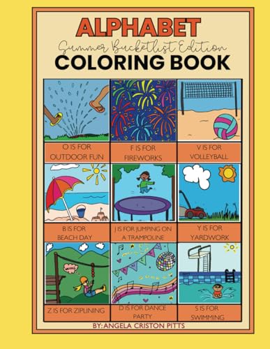 Alphabet Coloring Book: Summer Bucket List Edition von Amazon
