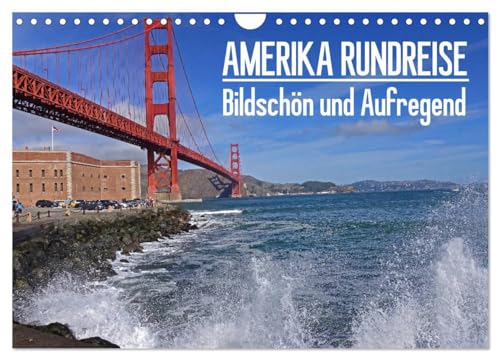AMERIKA RUNDREISE Bildschön und Aufregend. Entdecke den Südwesten der USA (Wandkalender 2026 DIN A4 quer), CALVENDO Monatskalender: Hier geht es um ... Canyons, Geisterstädte und Strände. von Calvendo