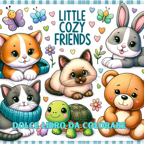 LITTLE COZY FRIENDS: Scopri la Gioia di Colorare: Stampe adorabili per Bambini 3-6 anni, Immagini Chiare, Stampa su un Lato e Bonus Musicale. von Independently published
