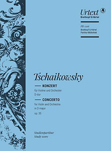 Konzert für Violine und Orchester D-dur op. 35 - Breitkopf Urtext - Studienpartitur (PB 15116 ) von Breitkopf & Härtel