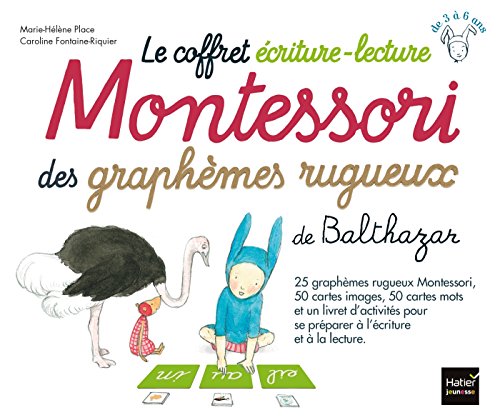 Le coffret écriture-lecture Montessori des graphèmes rugueux de Balthazar: Contient : 25 graphèmes rugueux, 50 cartes images, 50 cartes mots et un livret d'activités Le coffret écriture-lecture Montessori des graphèmes rugueux de Balthazar: Contient : 25 graphèmes rugueux, 50 cartes images, 50 cartes mots et un livret d'activités