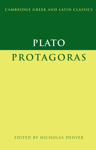Plato protagoras (Cambridge Greek and Latin Classics)