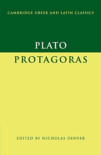 Plato protagoras (Cambridge Greek and Latin Classics)