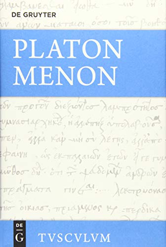 Menon: Griechisch - deutsch (Sammlung Tusculum) von Walter de Gruyter