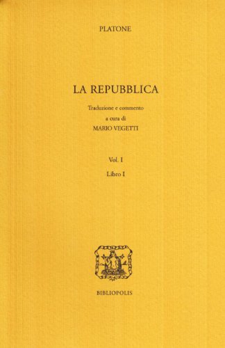 La repubblica. Libro 1º (Elenchos)
