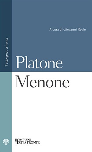 Menone. Testo greco a fronte von Bompiani