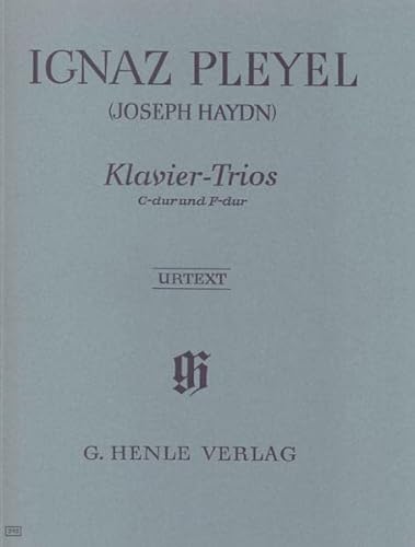 Klaviertrios - bisher Joseph Haydn zugeschrieben -: Besetzung: Klaviertrios (G. Henle Urtext-Ausgabe)