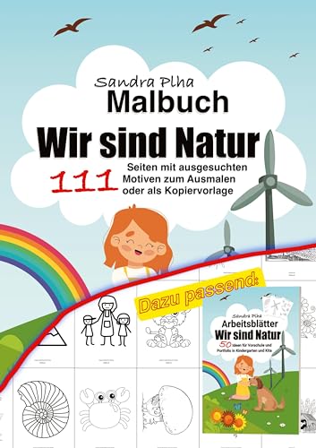 KitaFix Malbuch Wir sind Natur: 111 Seiten mit ausgesuchten Motiven zum Ausmalen oder als Kopiervorlage von tredition
