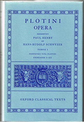 Opera: Porphyrii Vita Plotini Enneades, I-iii (Oxford Classical Texts) von Oxford University Press