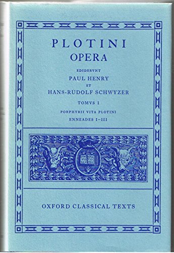 Opera: Porphyrii Vita Plotini Enneades, I-iii (1) (Oxford Classical Texts, Band 1) von Oxford University Press
