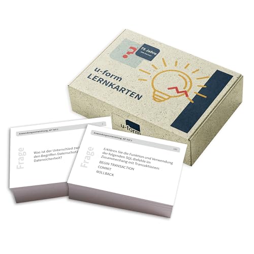 Fachinformatiker/Fachinformatikerin Anwendungsentwicklung, spezialisierte Lernkarten zur Vorbereitung der Abschlussprüfung Teil 2 von U-Form Verlag