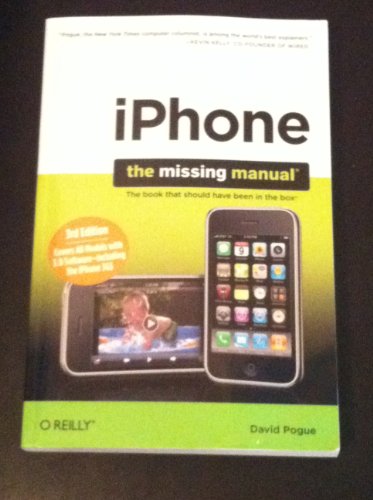 iPhone: The Missing Manual 3e